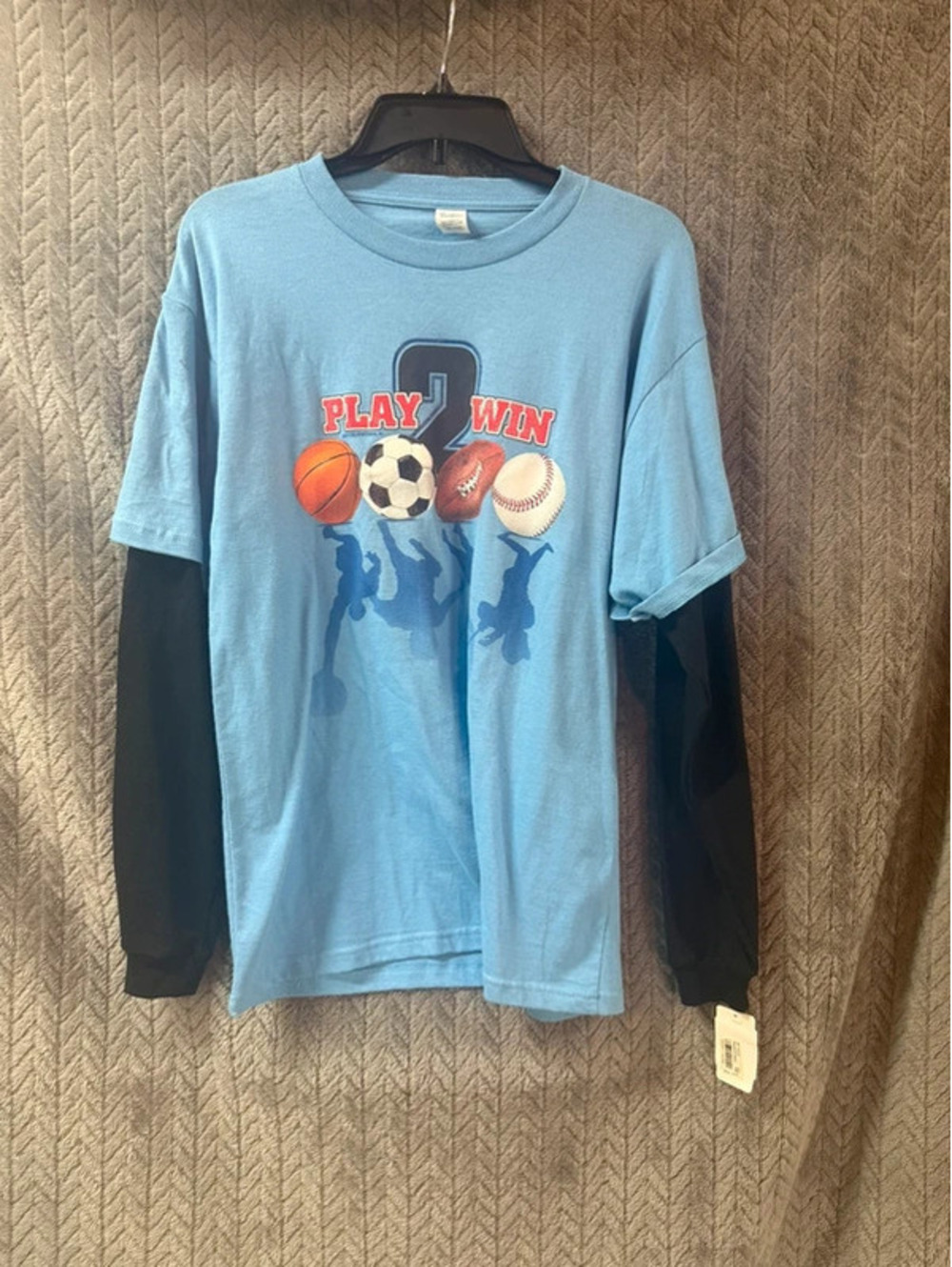 Pacific Blue long sleeve shirt with graphic